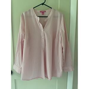 Long Sleeve Quarter Button Down Shirt